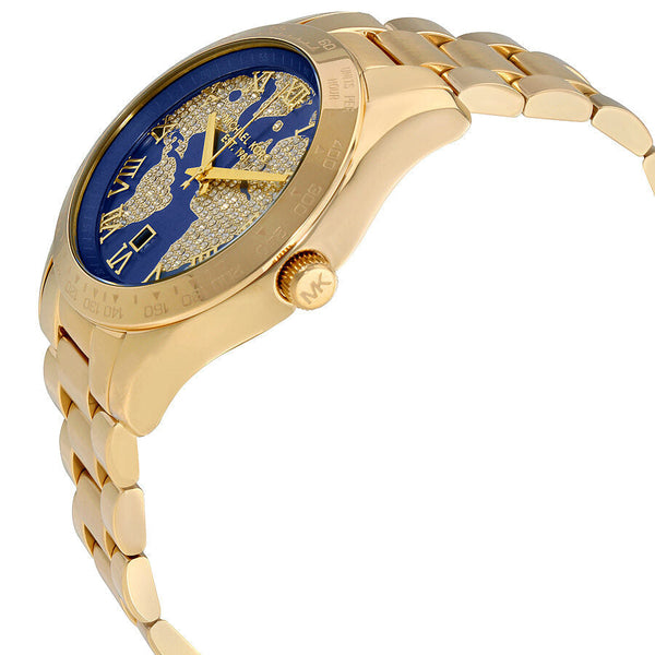 Michael Kors Layton Blue Crystal Pave Dial Ladies Watch #MK6243 - Watches of New Zealand #2