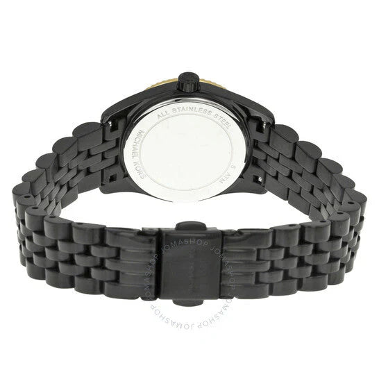Michael Kors Lexington Black Dial Black Ion Plated Women's Watch - MK3299