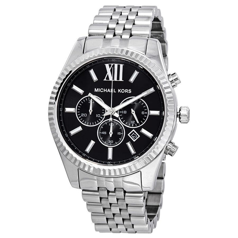 Michael Kors Lexington Chronograph Black Dial Men's Watch #MK8602 - Watches of New Zealand