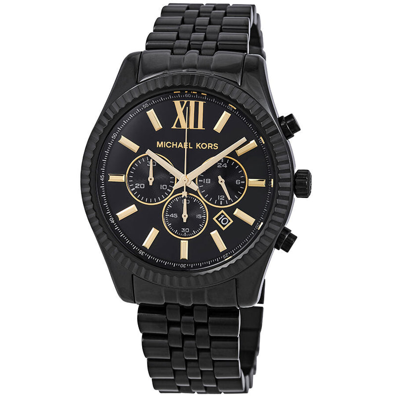 Michael Kors Lexington Chronograph Black Dial Men's Watch #MK8603 - Watches of New Zealand