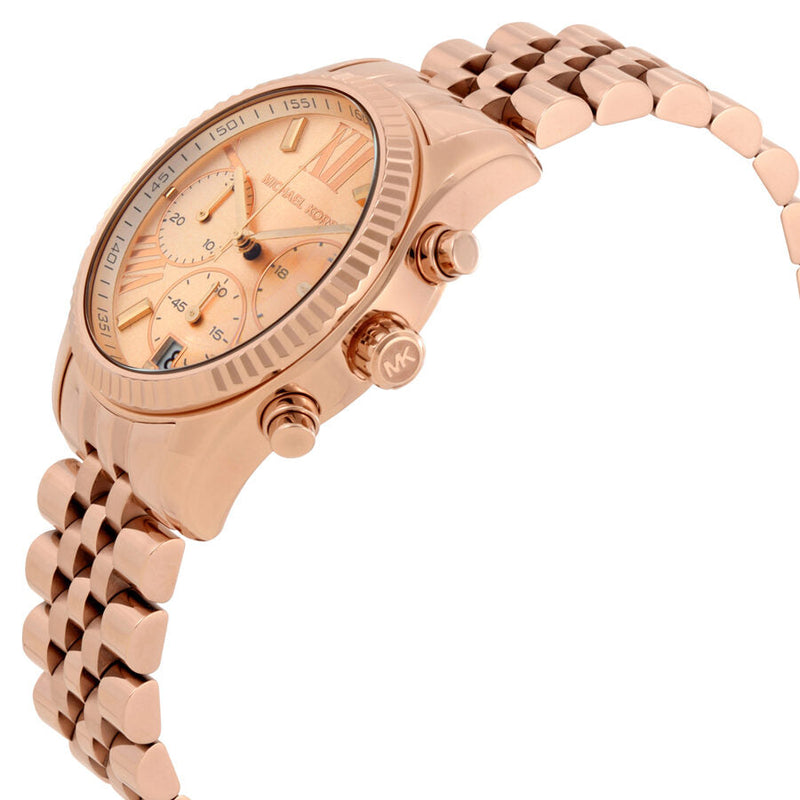 Michael Kors Lexington Chronograph Rose Dial Ladies Watch MK5569 - Watches of New Zealand #2