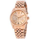 Michael Kors Lexington Chronograph Rose Dial Ladies Watch MK5569 - Watches of New Zealand
