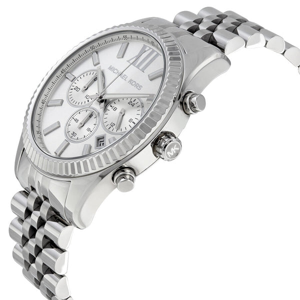 Michael Kors Lexington Chronograph Silver Dial Men's Watch #MK8405 - Watches of New Zealand #2