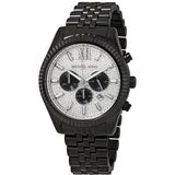Michael Kors Lexington Chronograph Silver Crystal Pave Dial  Men's Watch MK8605 - Watches of New Zealand