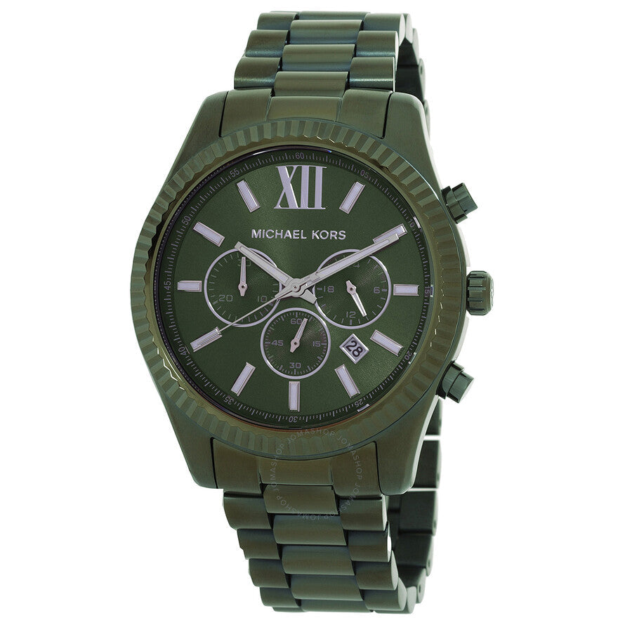 Michael Kors Lexington Chronograph Quartz Green Dial Men's Watch MK9166