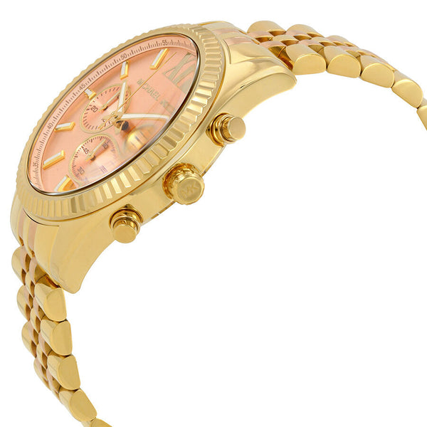 Michael Kors Lexington Rose Gold-tone Dial Ladies Chronograph Watch MK6473 - Watches of New Zealand #2