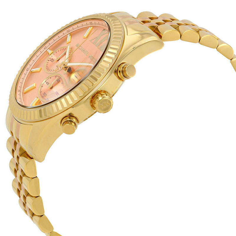 Michael Kors Lexington Rose Gold-tone Dial Ladies Chronograph Watch MK6473 - Watches of New Zealand #2