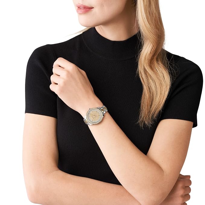 Michael Kors Liliane Two Tone Gold Silver Stainless Women's Watch MK4652