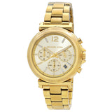 Michael Kors Maren Chronograph Quartz Gold Dial Ladies Watch MK7493 - Watches of New Zealand