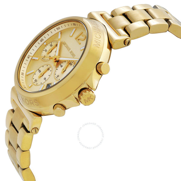 Michael Kors Maren Chronograph Quartz Gold Dial Ladies Watch MK7493 - Watches of New Zealand #2