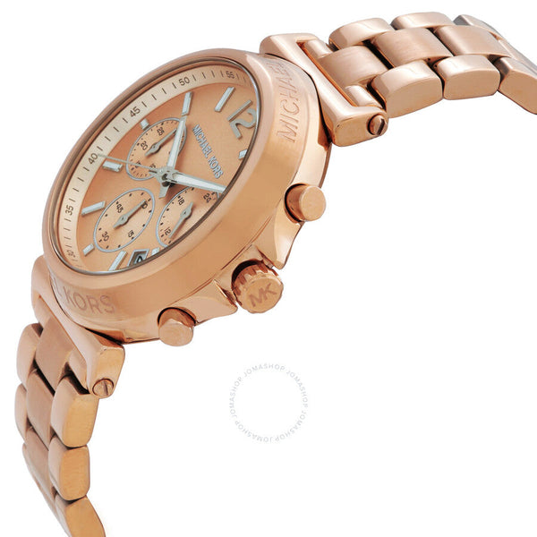 Michael Kors Maren Chronograph Quartz Rose Gold Dial Ladies Watch MK7494 - Watches of New Zealand #2