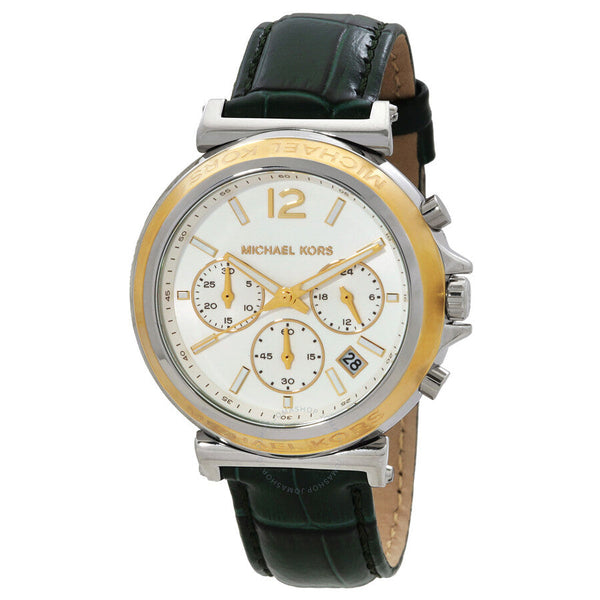 Michael Kors Maren Chronograph Quartz White Dial Ladies Watch MK7498 - Watches of New Zealand