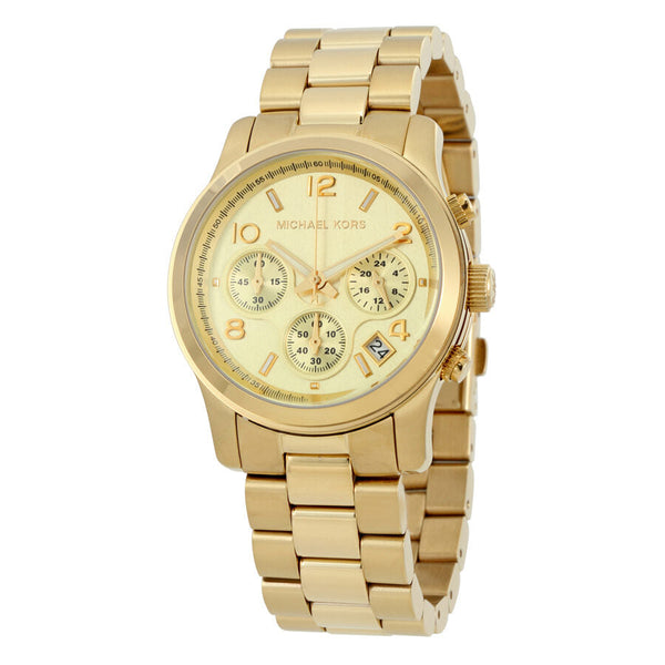 Michael Kors Midsized Chronograph Gold-tone Unisex Watch MK5055 - Watches of New Zealand