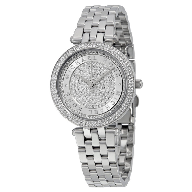 Michael Kors Mini Darci Crystal Pave Dial Stainless Steel Ladies Watch MK3476 - Watches of New Zealand