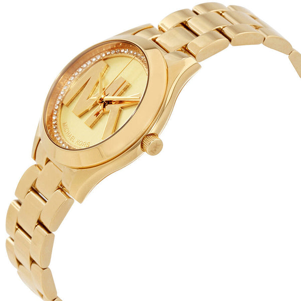 Michael Kors Mini Slim Runway Ladies Gold Tone Watch MK3477 - Watches of New Zealand #2