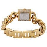 Michael Kors MK Chain Lock Quartz Crystal Gold Dial Ladies Watch MK4711 - Watches of New Zealand #3