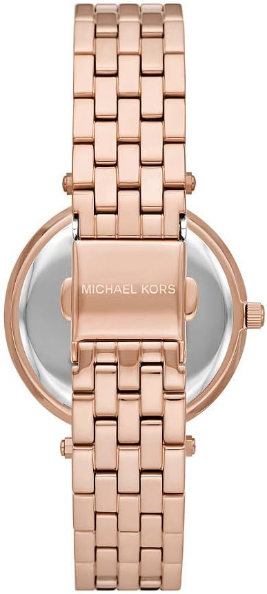 Michael Kors Three-Hand Rose Gold-Tone Stainless Steel Women's Watch - MK4592