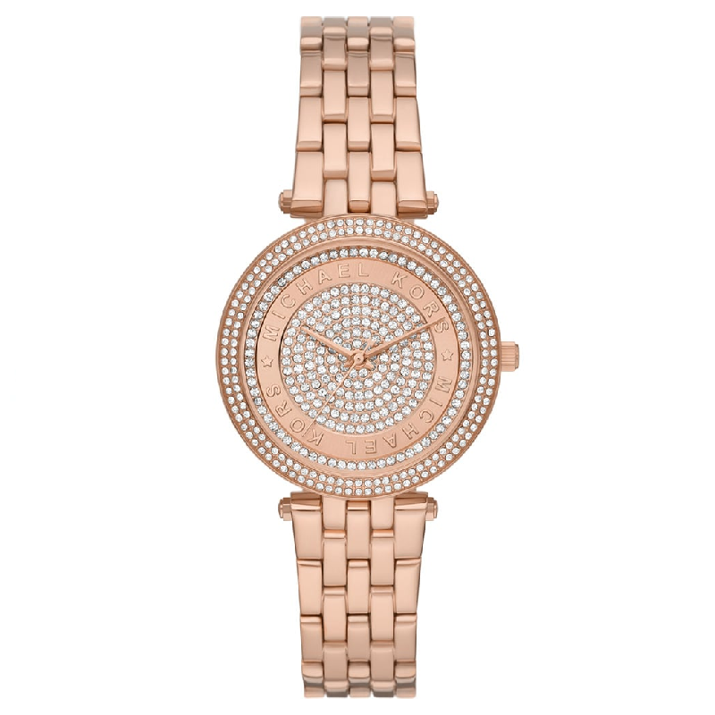 Michael Kors Three-Hand Rose Gold-Tone Stainless Steel Women's Watch - MK4592