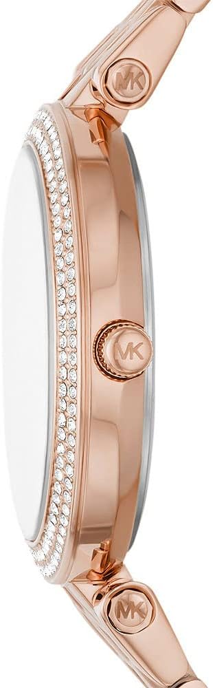 Michael Kors Three-Hand Rose Gold-Tone Stainless Steel Women's Watch - MK4592
