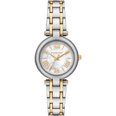 Michael Kors MK4895 Laney women's watch with two-tone bracelet and white dial