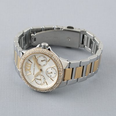 Michael Kors MK6982 Camille chronograph watch worn on wrist
