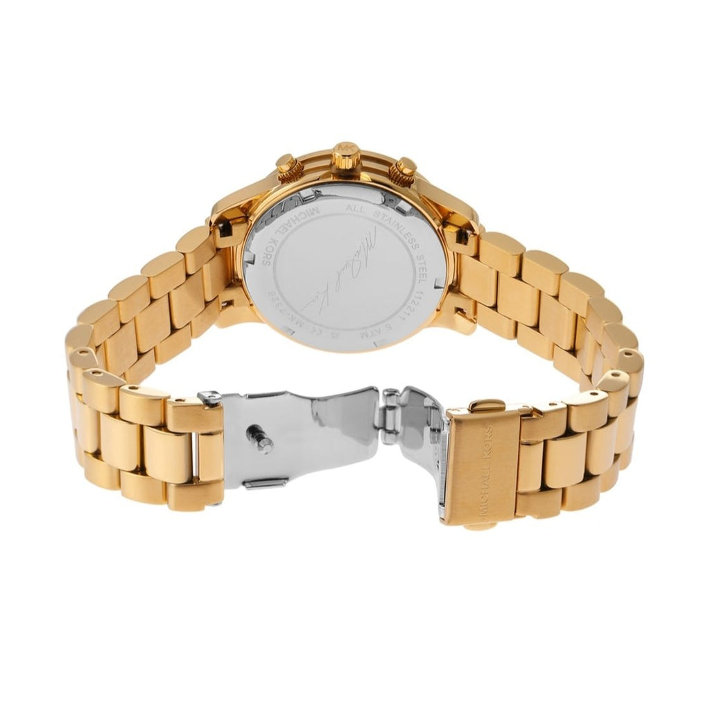 Michael Kors Mini Runway Chronograph Gold Women's Watch - MK7326