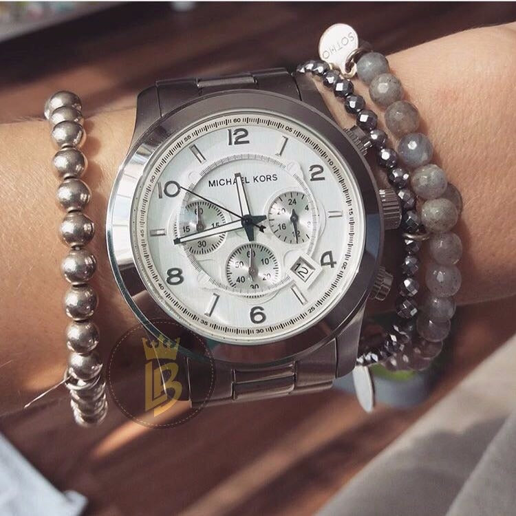 Michael Kors Runway Chronograph Silver Men's Watch MK8086 - Watches of New Zealand #9