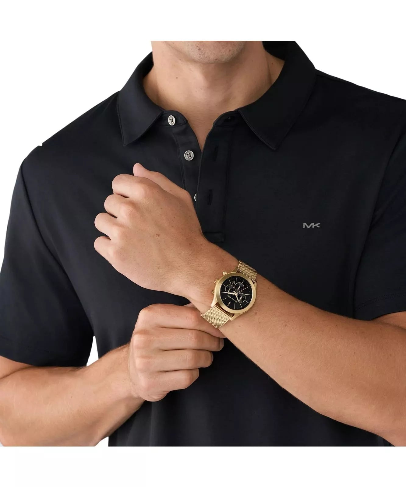Michael Kors MK9057 chronograph watch worn on wrist