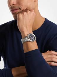 Michael Kors Prescott MK9250 chronograph watch worn on wrist