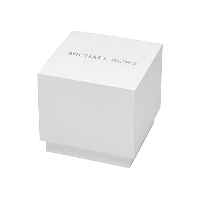 Michael Kors branded white watch box packaging