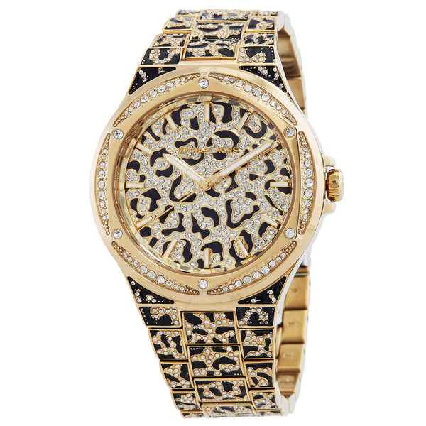 Michael Kors Oversized Lennox Animal Pave Quartz Watch MK7284 - Watches of New Zealand