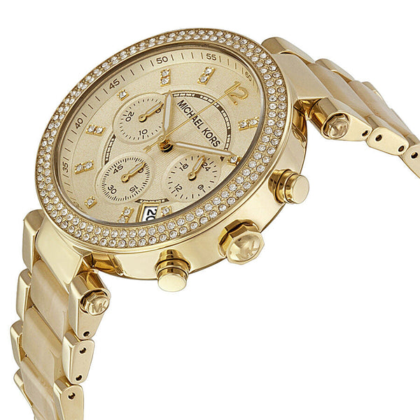 Michael Kors Parker Chronograph Champagne Dial Ladies Watch #MK5632 - Watches of New Zealand #2