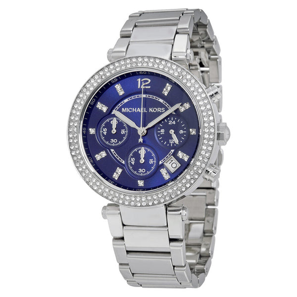 Michael Kors Parker Chronograph Navy Dial Ladies Watch #MK6117 - Watches of New Zealand