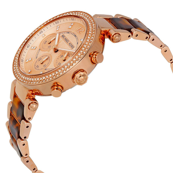Michael Kors Parker Chronograph Rose Dial Ladies Watch MK5538 - Watches of New Zealand #2