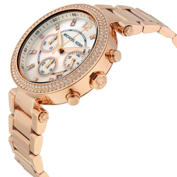 Michael Kors Parker Chronograph Rose Gold-tone Ladies Watch #MK5491 - Watches of New Zealand #2