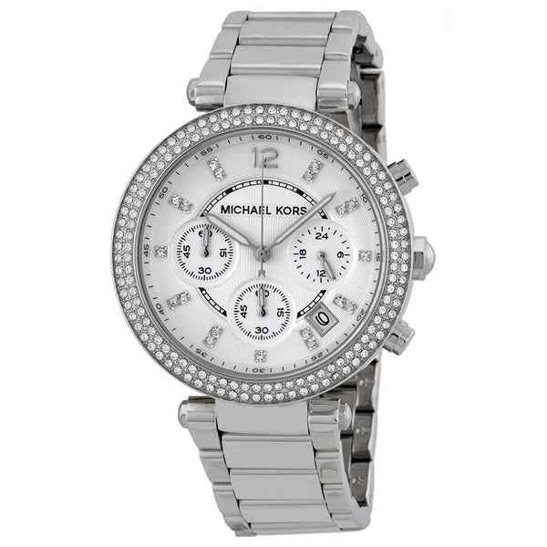 Michael Kors Parker Chronograph Silver Dial Ladies Watch #MK5353 - Watches of New Zealand