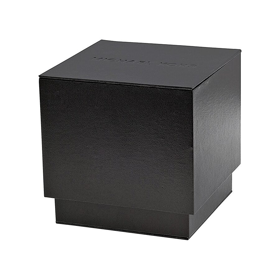 Michael Kors black branded watch box packaging