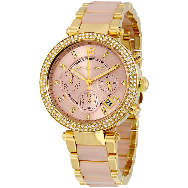 Michael Kors Parker Pink Dial Ladies Watch #MK6326 - Watches of New Zealand