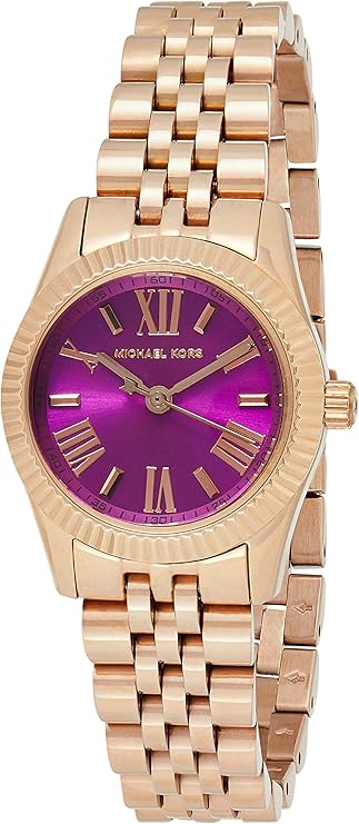 Michael Kors Pettie Lexington Purple Dial Women's Watch - MK3273