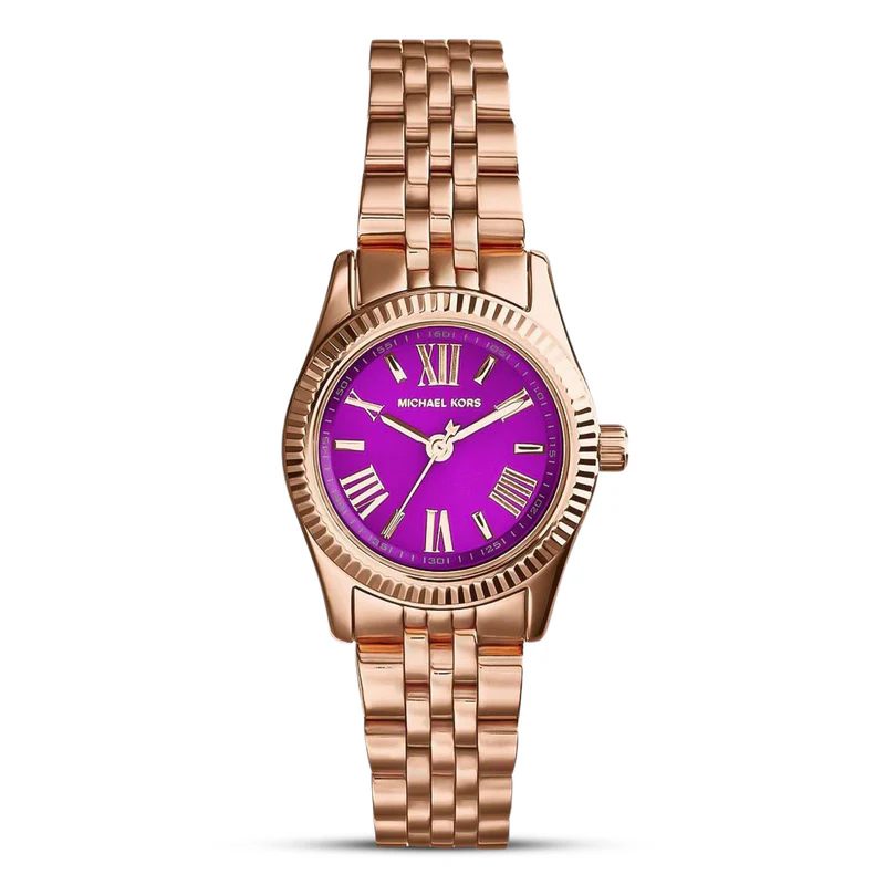 Michael Kors Pettie Lexington Purple Dial Women's Watch - MK3273