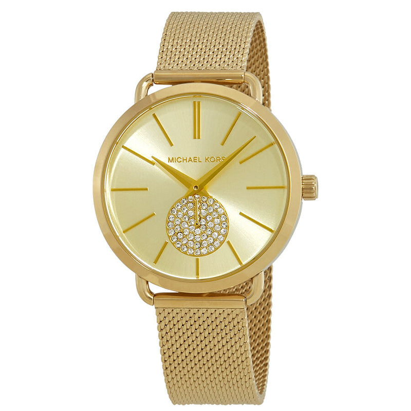 Michael Kors Porita Gold Dial Ladies Watch #MK3844 - Watches of New Zealand