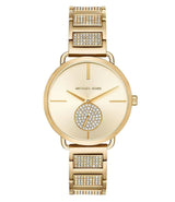 Michael Kors Portia Pave Gold Dial Ladies Watch MK3852 - Watches of New Zealand