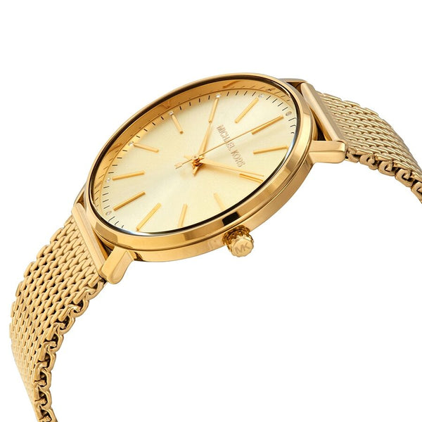 Michael Kors Pyper Quartz Crystal Gold Dial Ladies Watch MK4339 - Watches of New Zealand #2