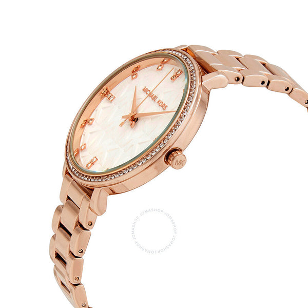 Michael Kors Pyper Quartz Crystal White Dial Ladies Watch MK4594 - Watches of New Zealand #2