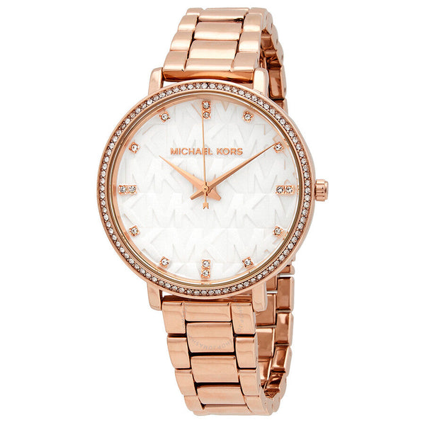 Michael Kors Pyper Quartz Crystal White Dial Ladies Watch MK4594 - Watches of New Zealand
