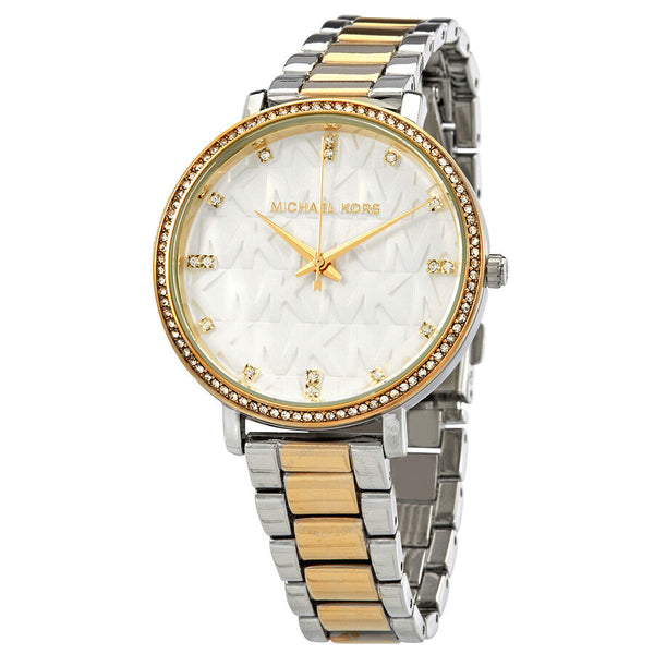 Michael Kors Pyper Quartz Crystal White Dial Ladies Watch MK4595 - Watches of New Zealand