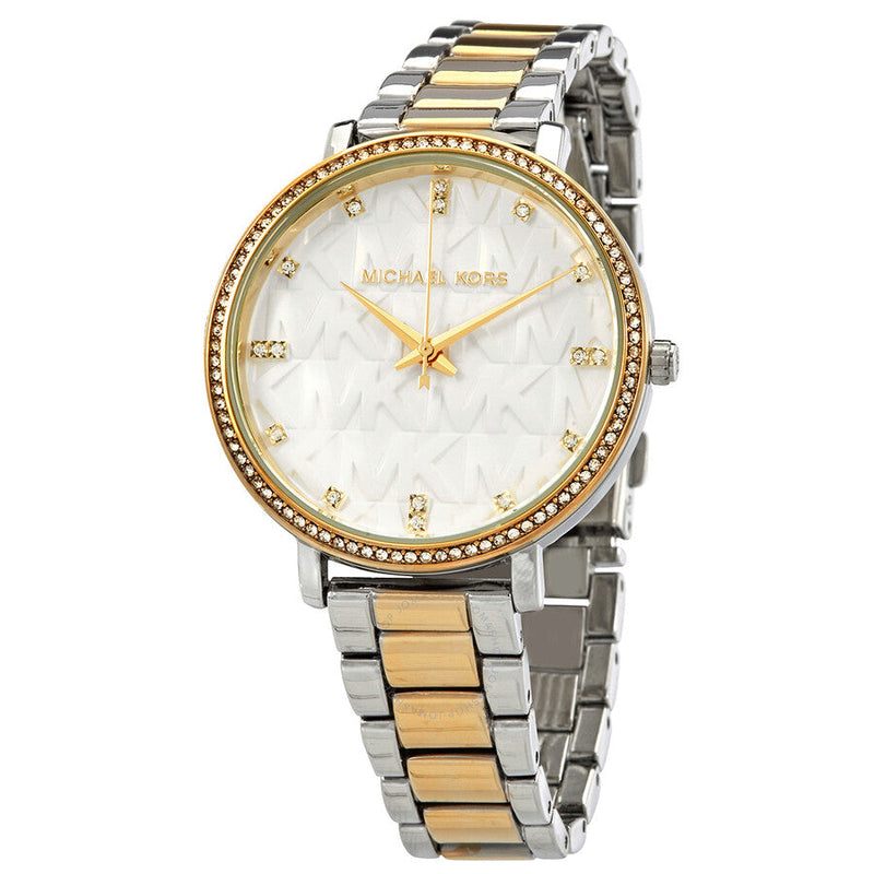 Michael Kors Pyper Quartz Crystal White Dial Ladies Watch MK4595 - Watches of New Zealand