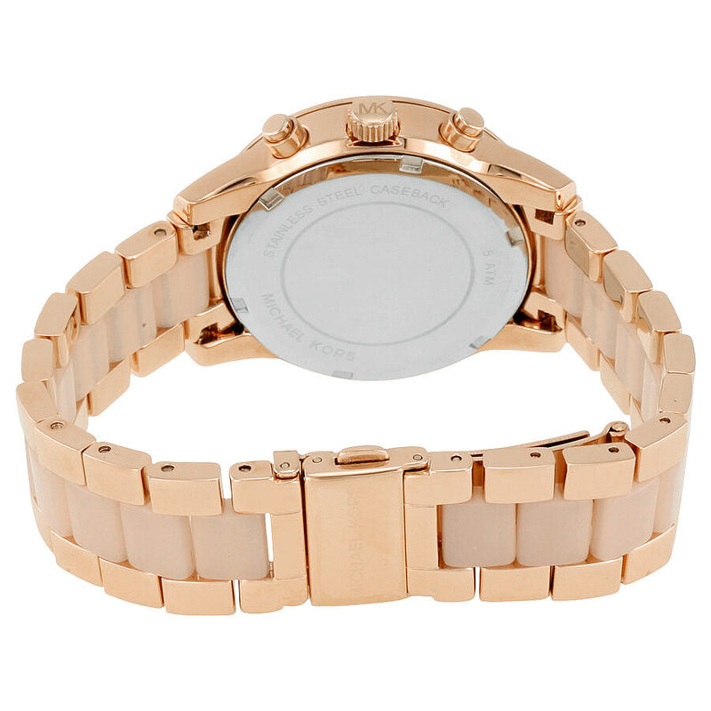 Michael Kors Ritz Quartz Chronograph Rose Dial Ladies Watch MK6307 - Watches of New Zealand #3