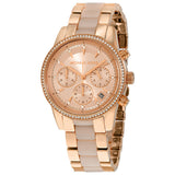 Michael Kors Ritz Quartz Chronograph Rose Dial Ladies Watch MK6307 - Watches of New Zealand