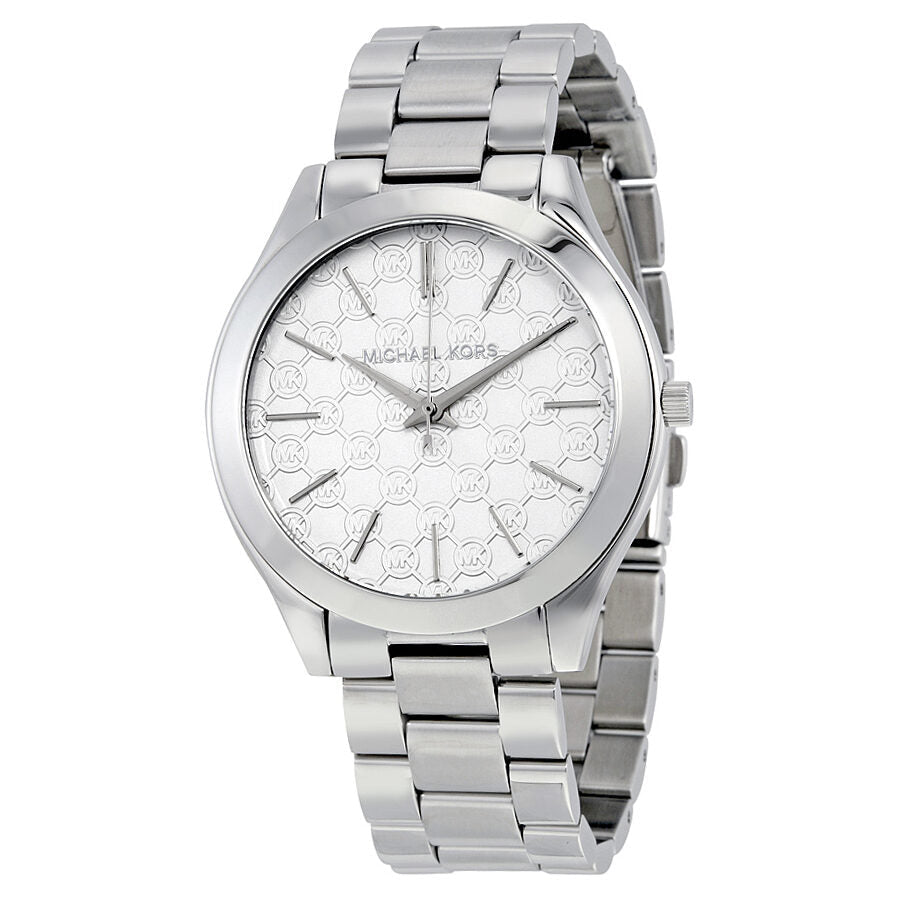 Michael Kors Runway silver dial stainless steel ladies watch MK3371 front view